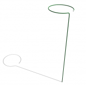 Опора "Пион" 110×30 см (10 шт)