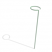 Опора "Пион" 130×25 см (10 шт)